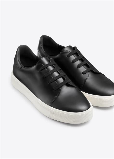 Leather Sneakers .